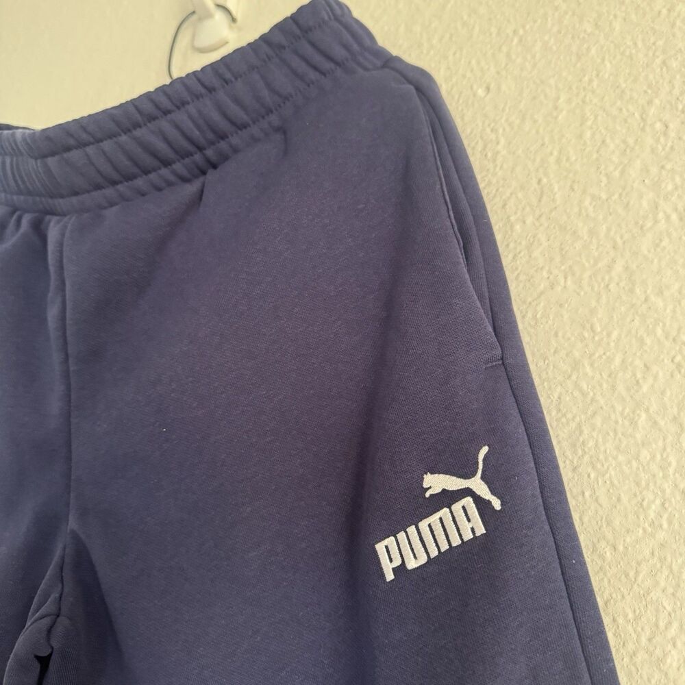 NEW Puma Sweatpants Mens Small Navy Blue Joggers Athletic Pants Casual Logo - Picture 5 of 16